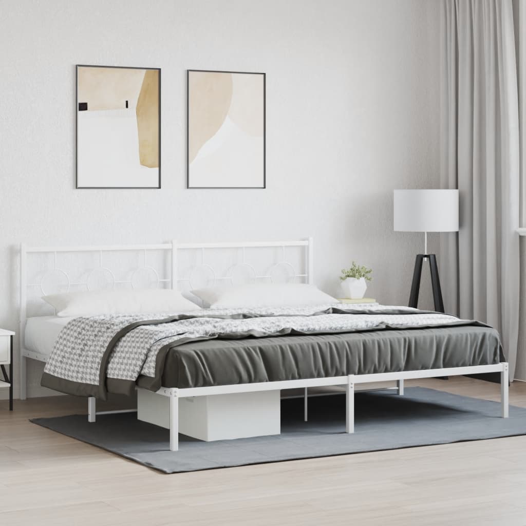 Metal Bed Frame Without Mattress 80X200Cm