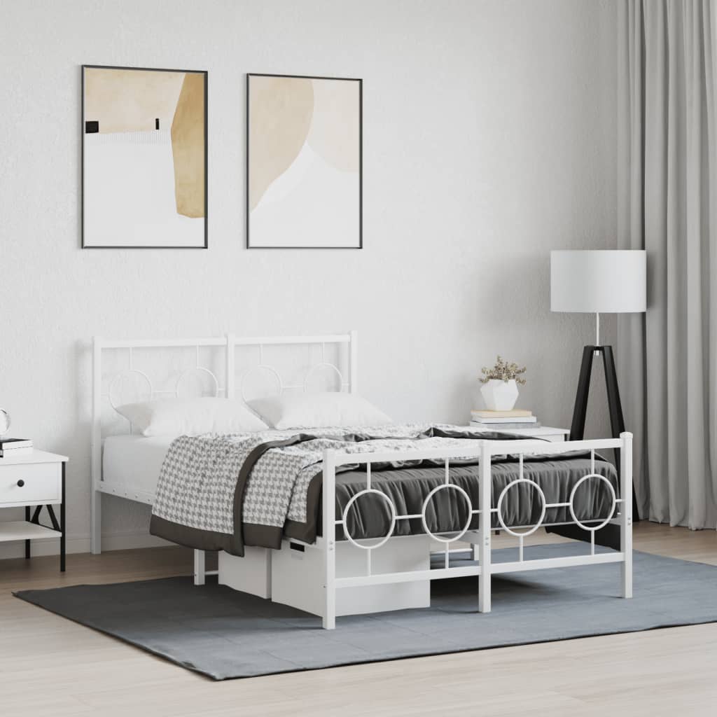 Metal Bed Frame Without Mattress 80X200Cm