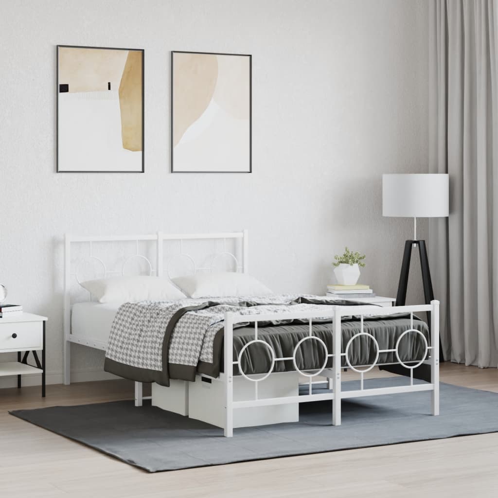 Metal Bed Frame Without Mattress 80X200Cm