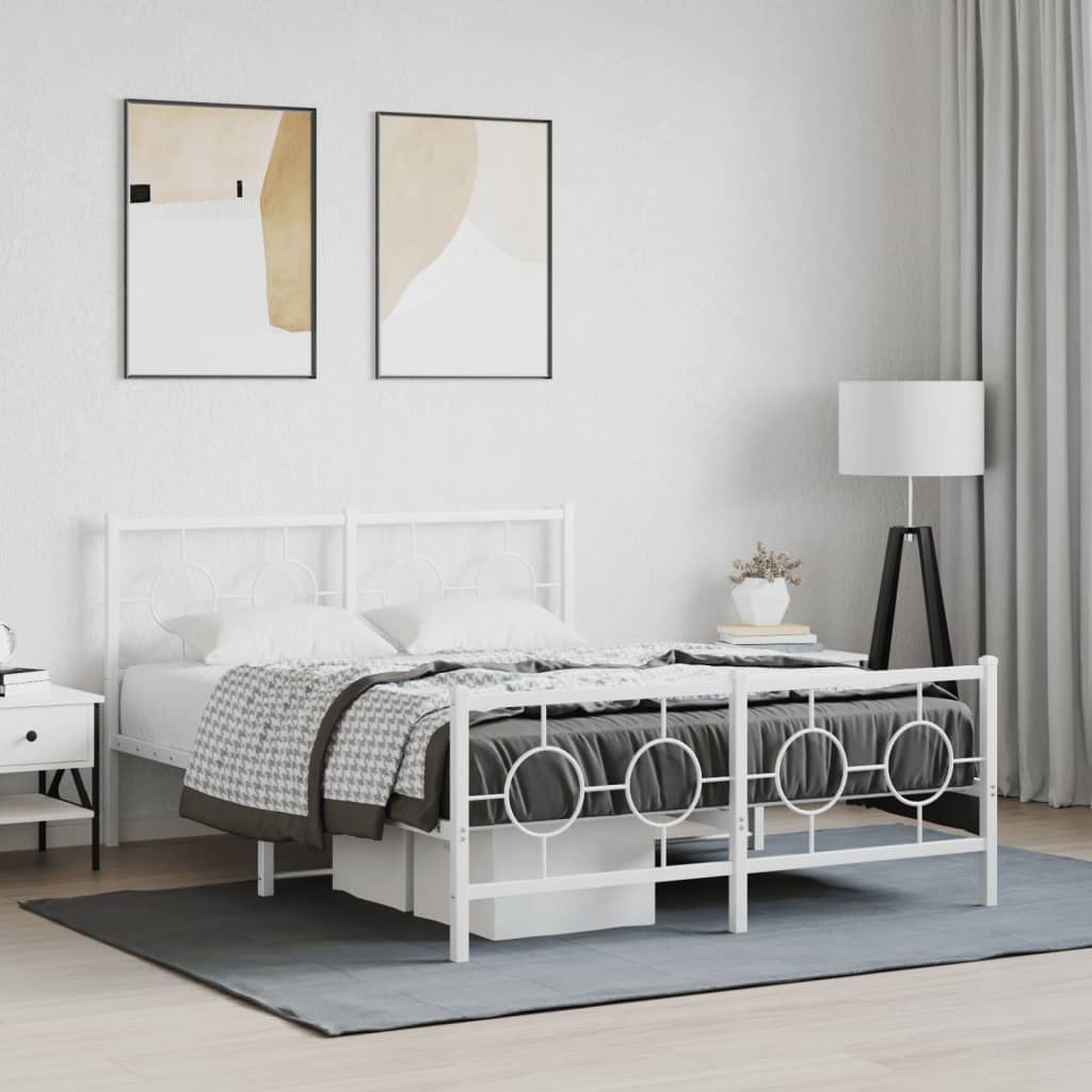 Metal Bed Frame Without Mattress 80X200Cm