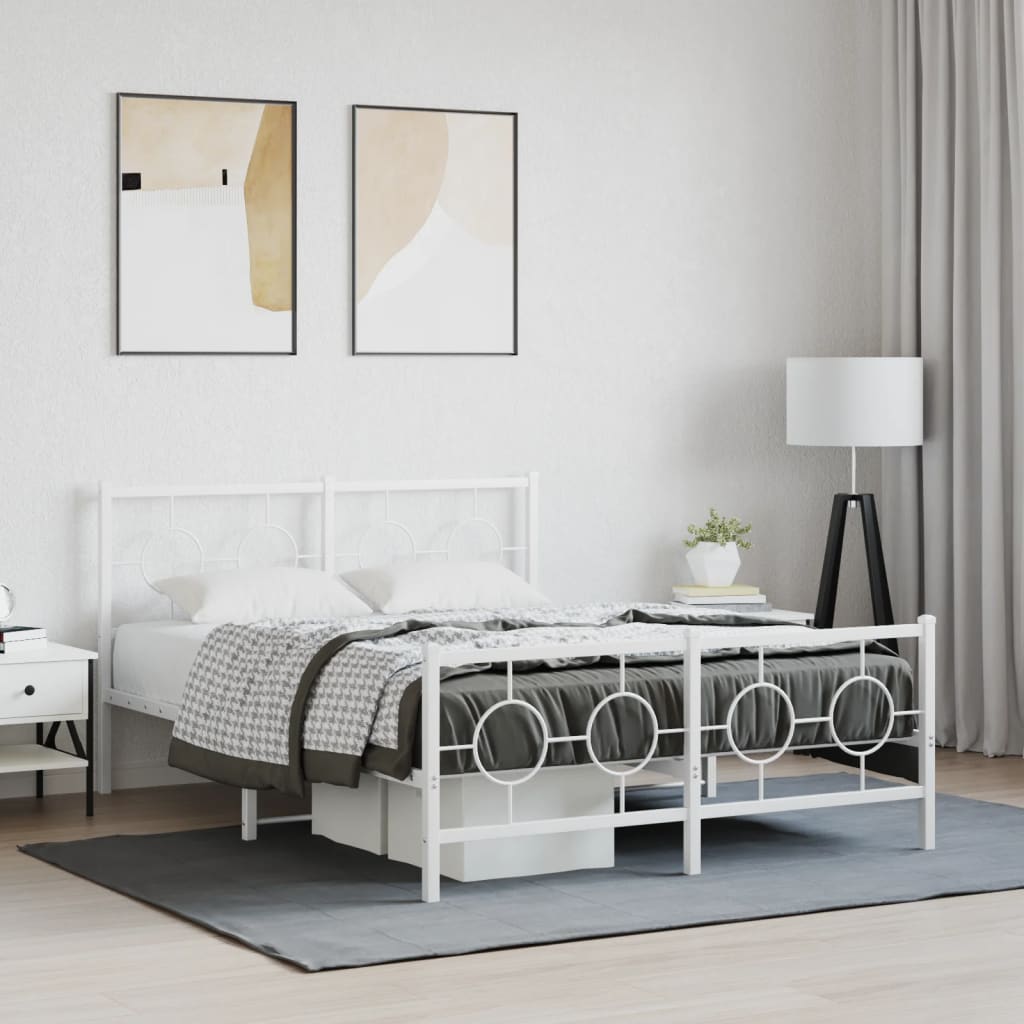 Metal Bed Frame Without Mattress 80X200Cm