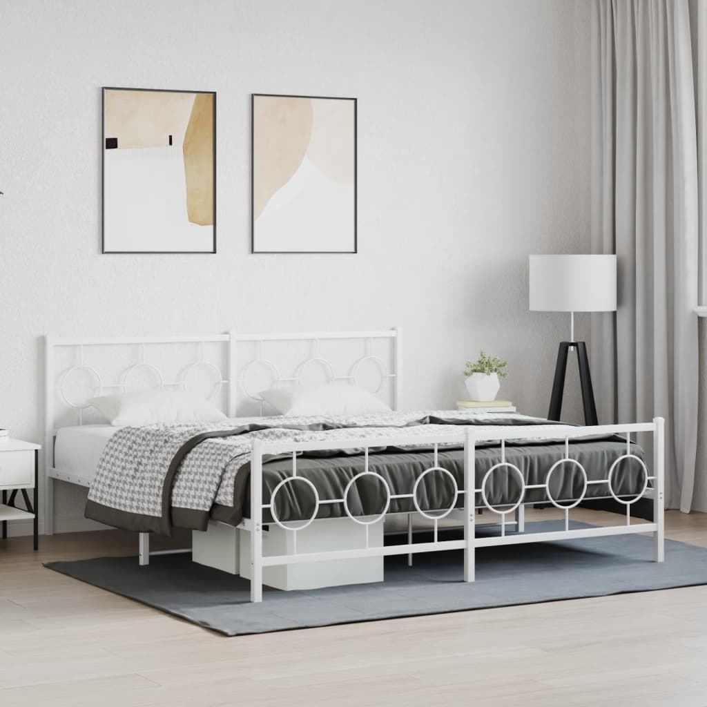 Metal Bed Frame Without Mattress 80X200Cm