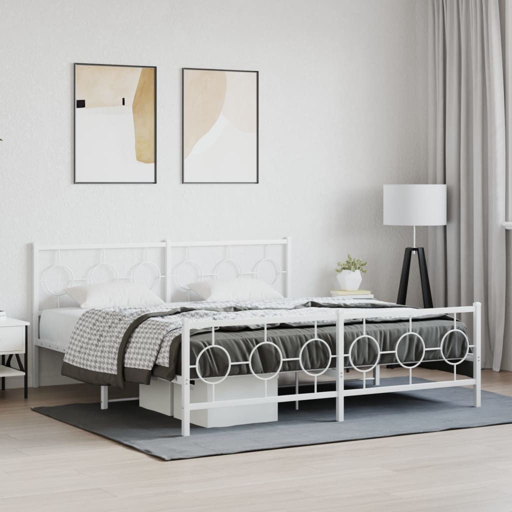 Metal Bed Frame Without Mattress 80X200Cm