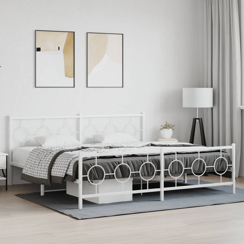 Metal Bed Frame Without Mattress 80X200Cm