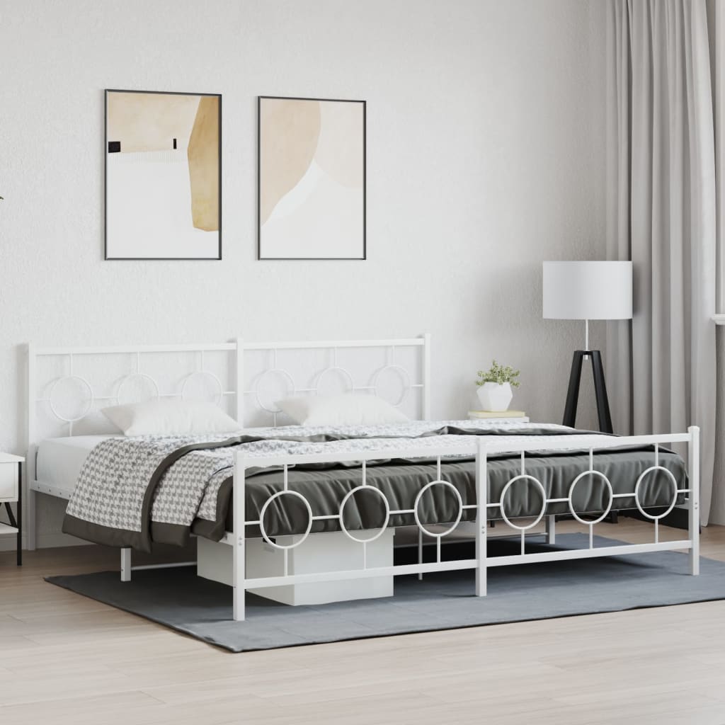 Metal Bed Frame Without Mattress 80X200Cm