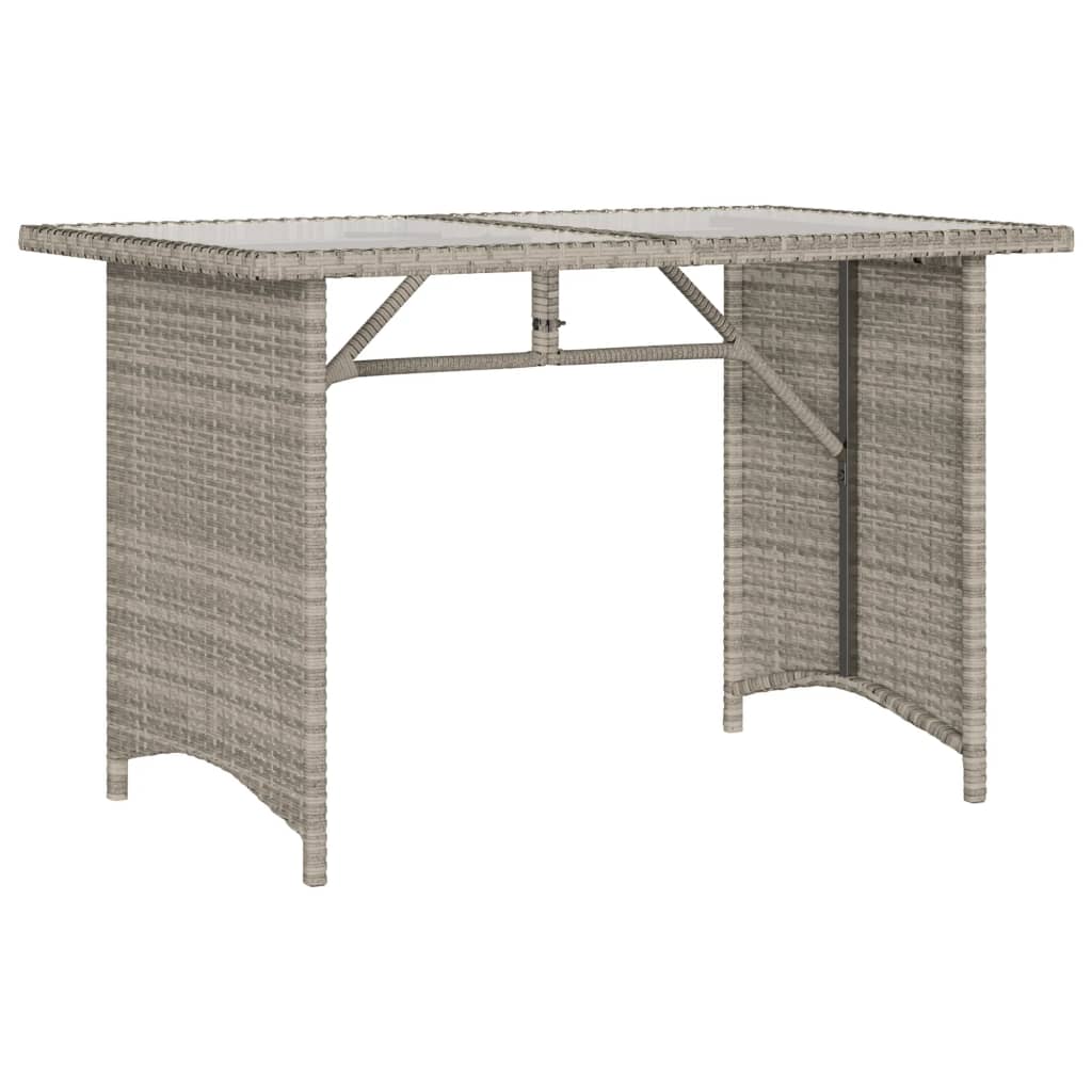 Garden Table With Top 110X68X70 Cm Poly Rattan