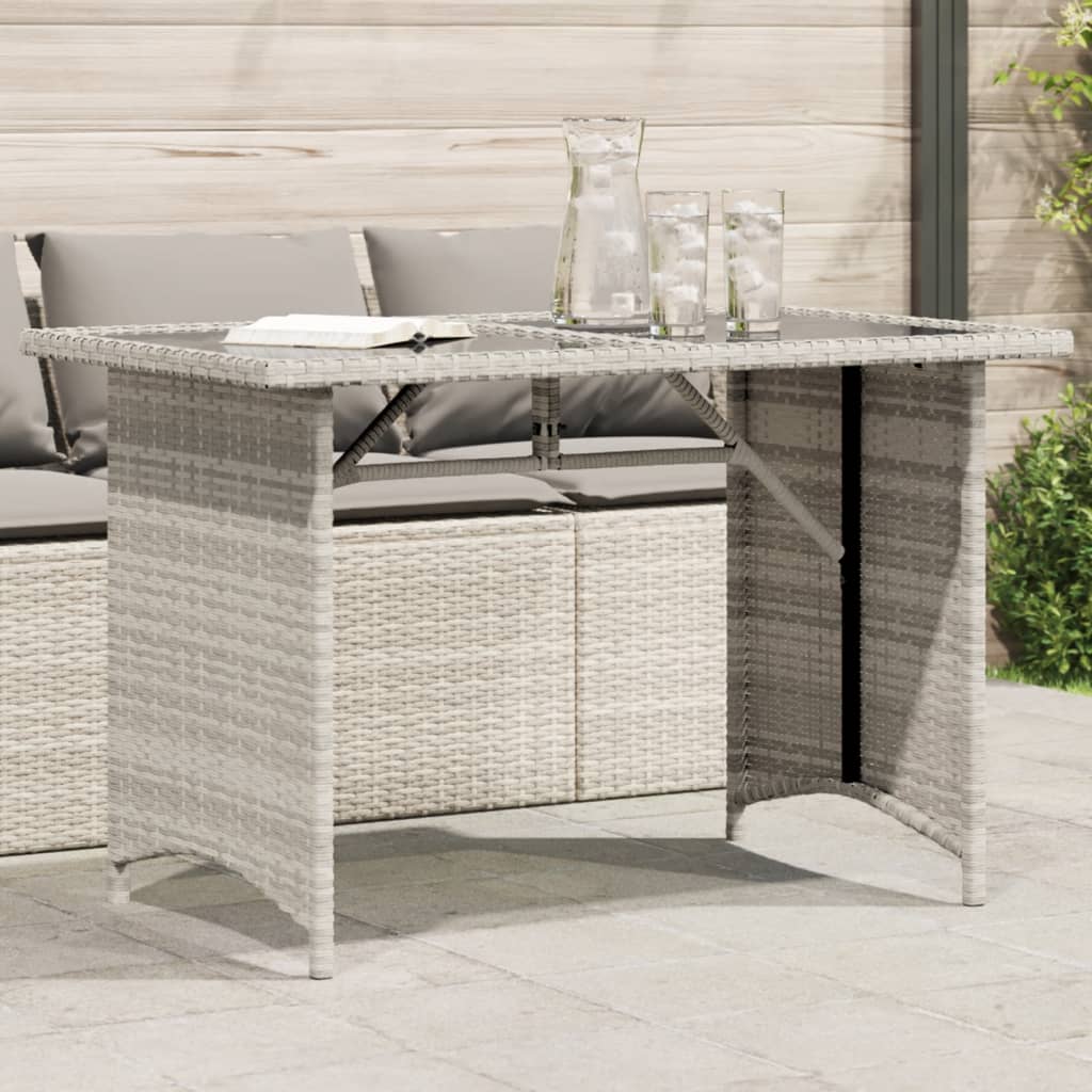 Garden Table With Top 110X68X70 Cm Poly Rattan