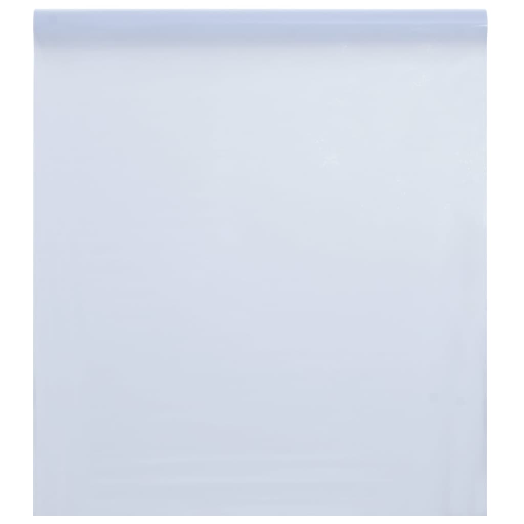 Window Film Static Frosted Transparent Grey 45X500 Cm Pvc