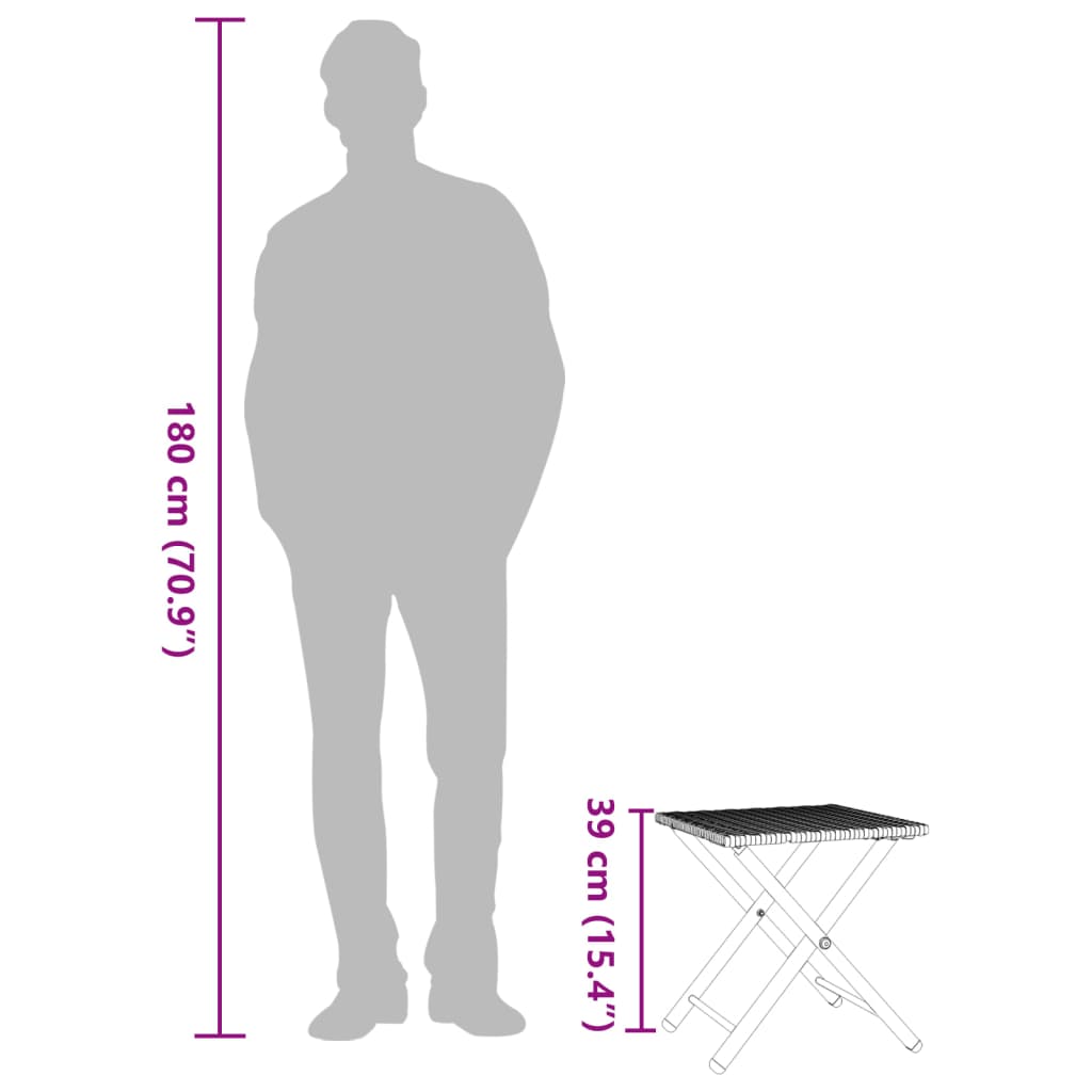 5 Piece Garden Dining Set Foldable Poly Rattan