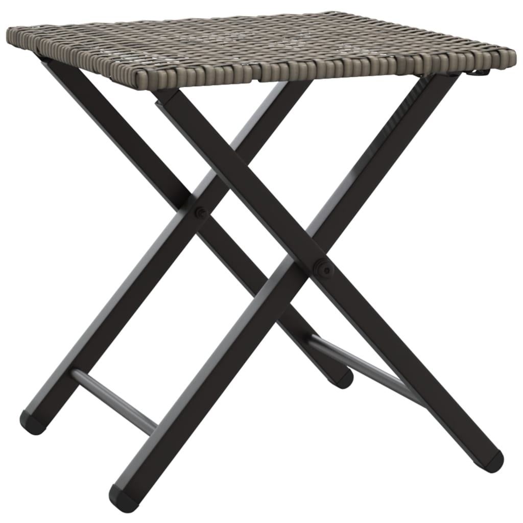 5 Piece Garden Dining Set Foldable Poly Rattan