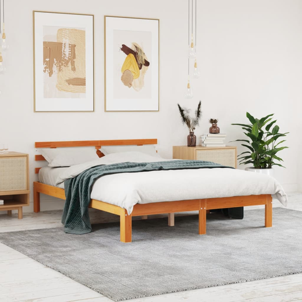 Bed Frame Without Mattress Solid Wood