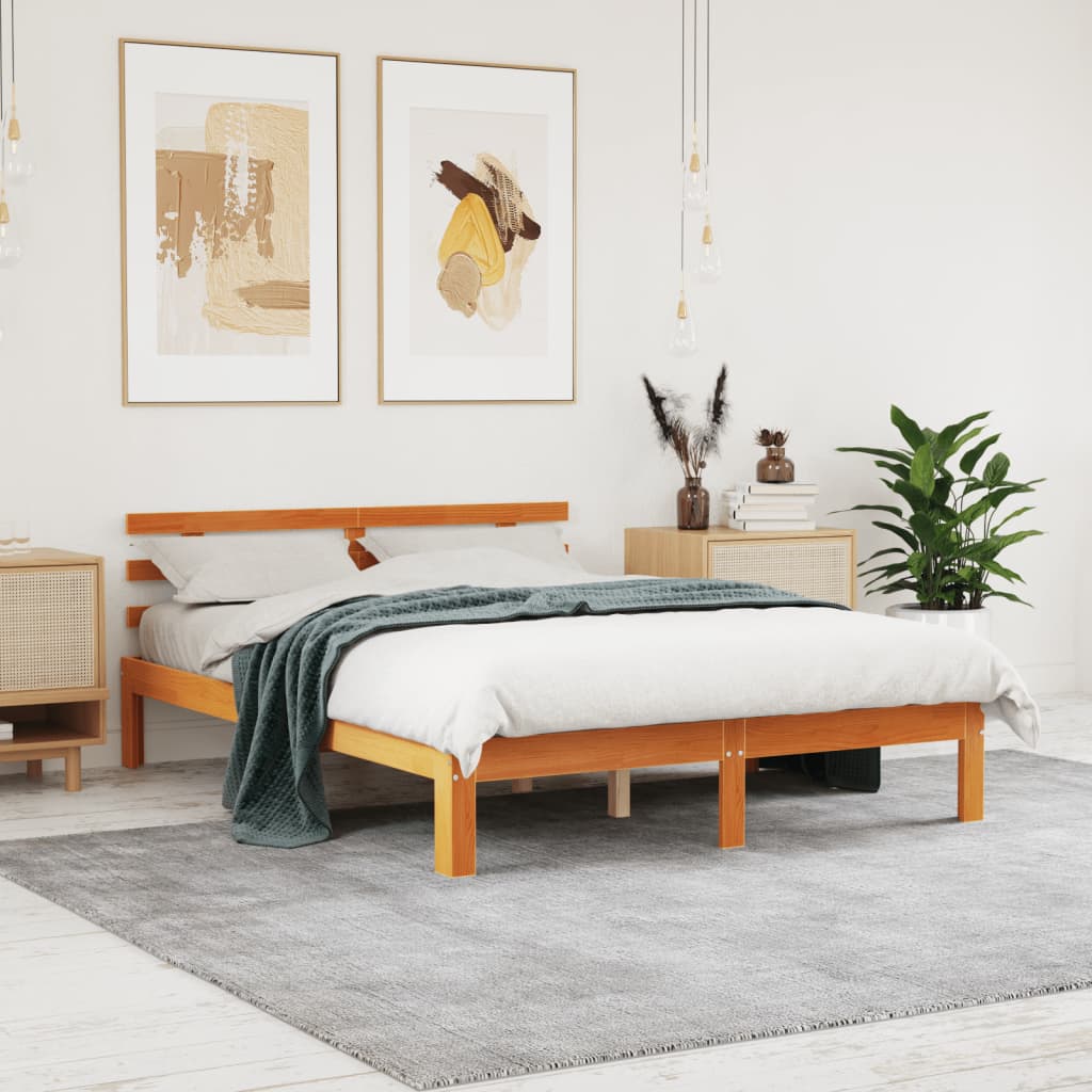 Bed Frame Without Mattress Solid Wood