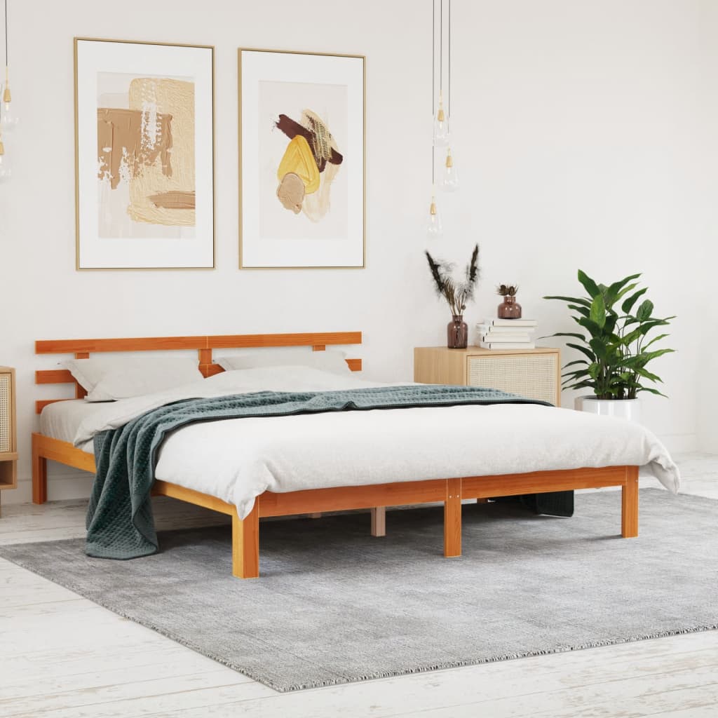 Bed Frame Without Mattress Solid Wood