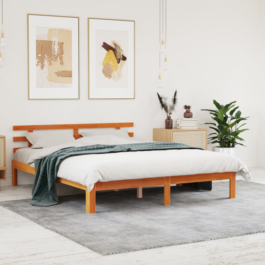 Bed Frame Without Mattress Solid Wood