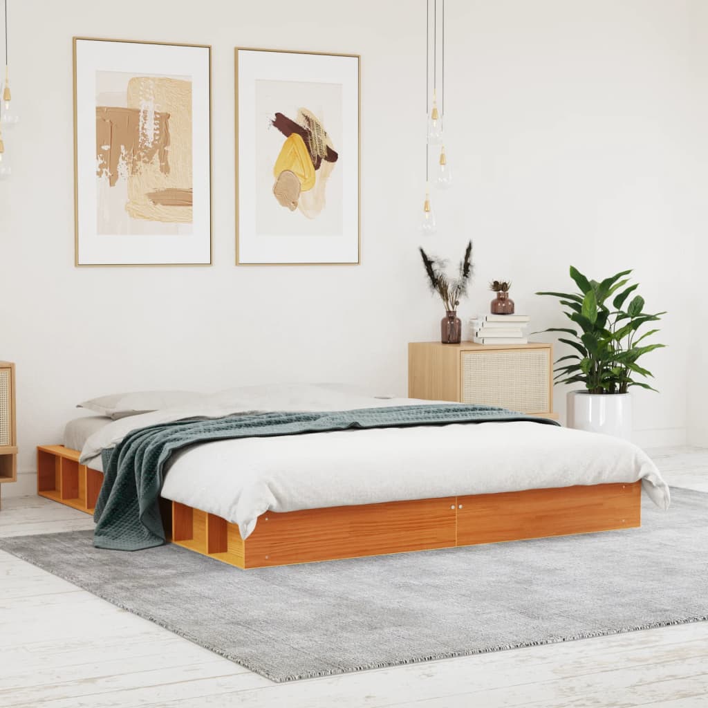 Bed Frame Without Mattress Single Single Solid Wood