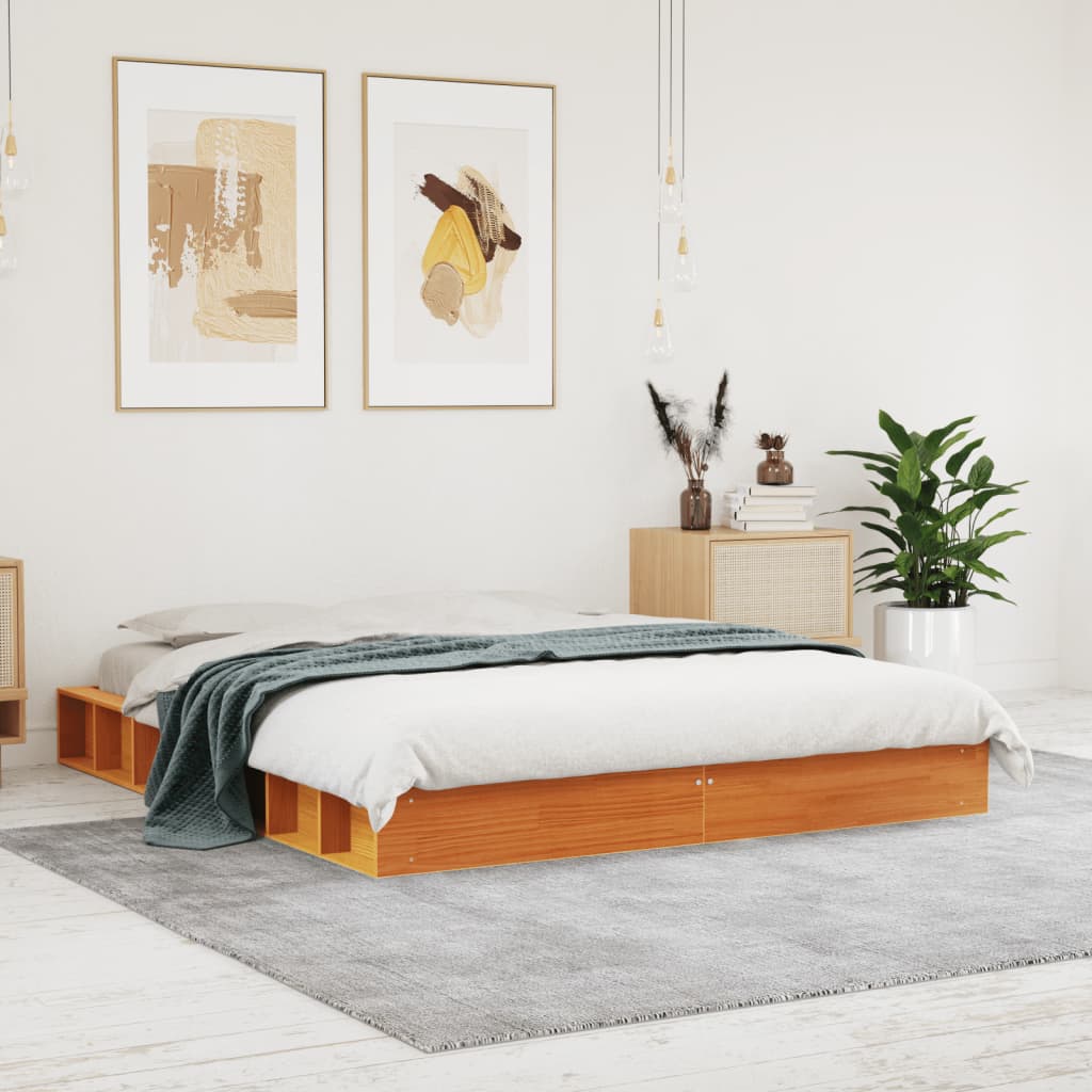 Bed Frame Without Mattress Single Single Solid Wood