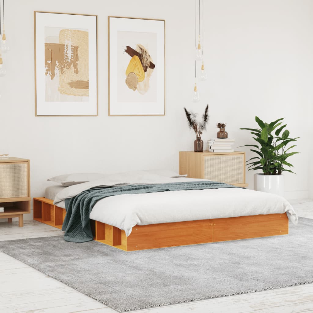 Bed Frame Without Mattress Single Single Solid Wood