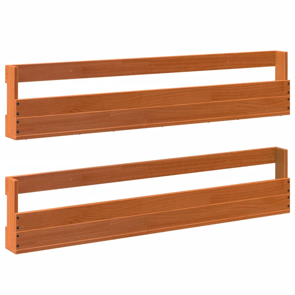 Wall-Mounted Shoe Racks 2 Pcs 110X8.5X23.5 Cm Solid Wood Pine