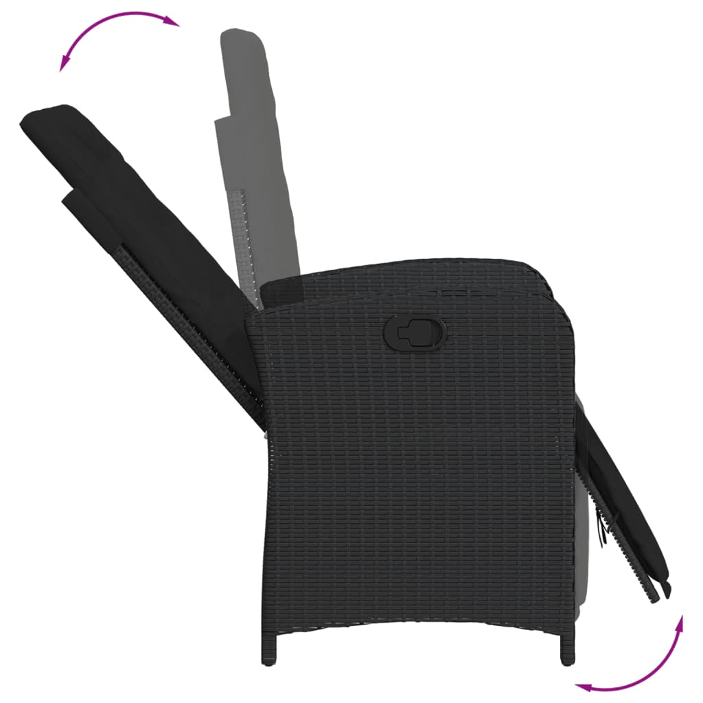 7 Piece Garden Dining Set With Cushions Poly Rattan