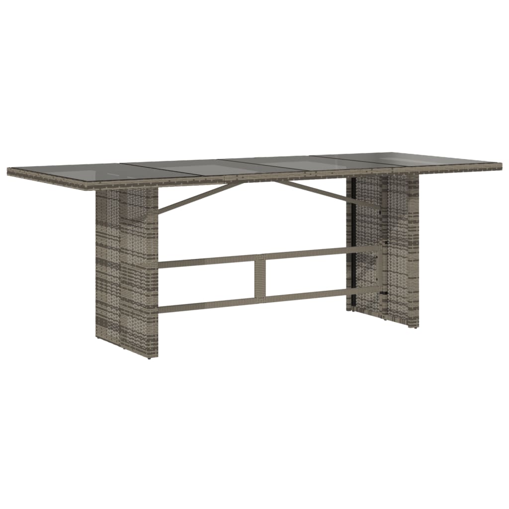 Garden Table With Top 190X80X75 Cm Poly Rattan