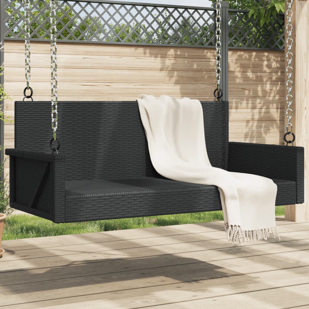 Swing Bench 119X56X48 Cm Poly Rattan