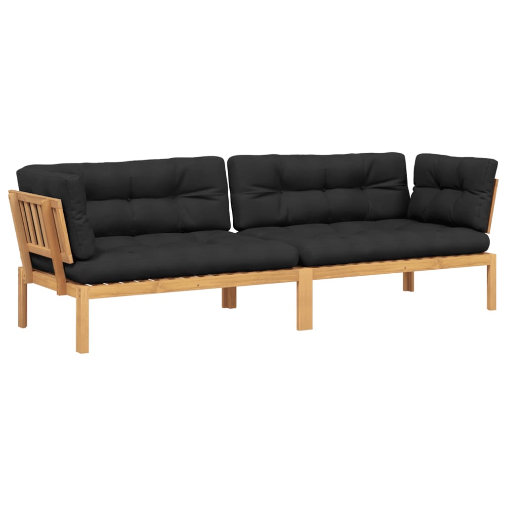 Garden Pallet Corner Sofas 2 Pcs With Cushions Solid Wood Acacia