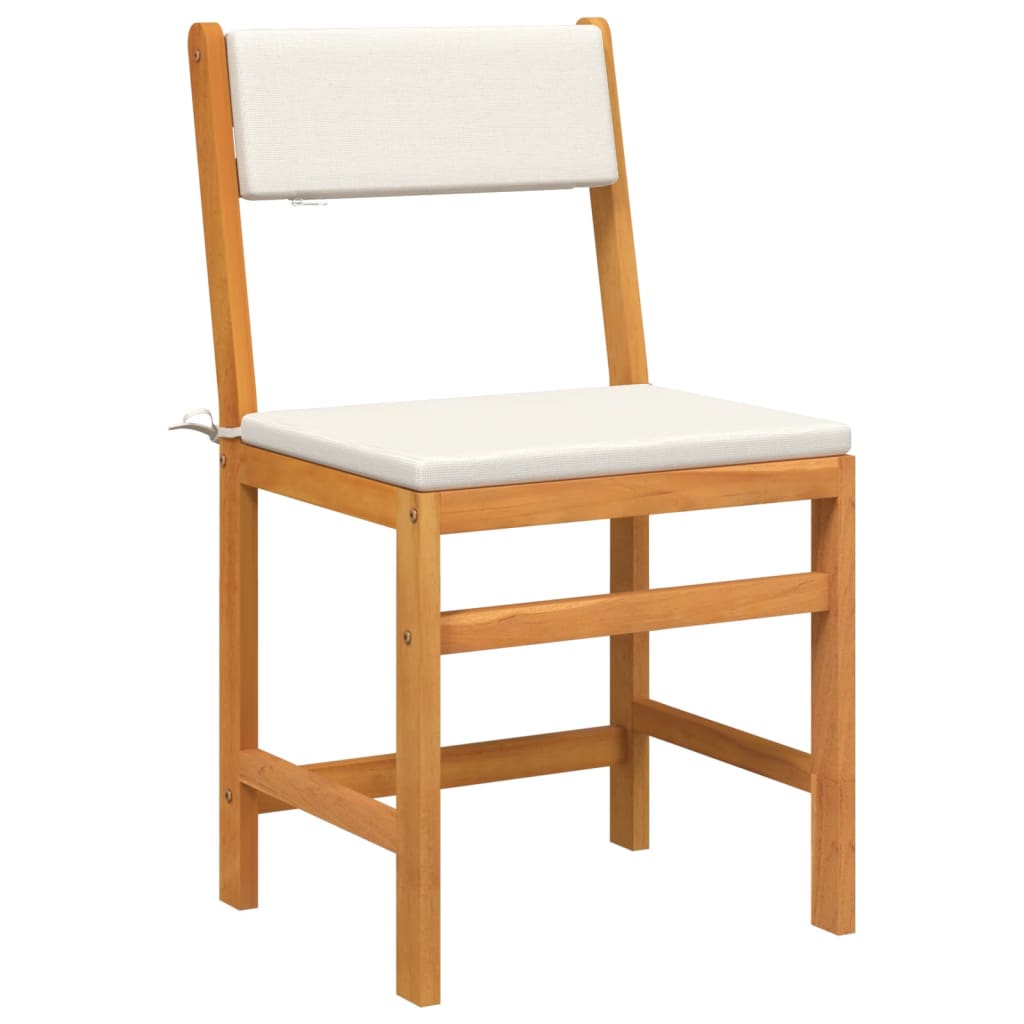 3 Piece Balcony Set With Cushions Solid Wood Acacia