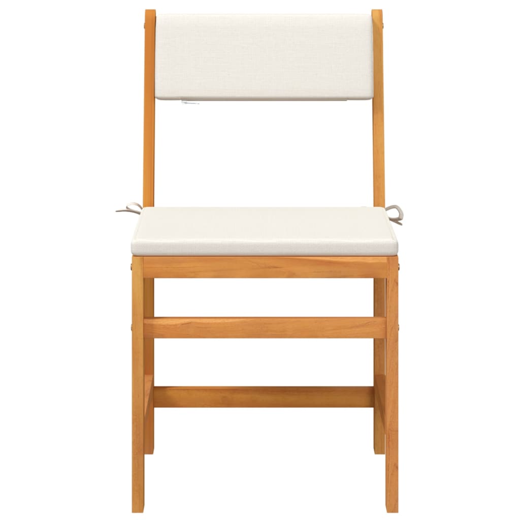 3 Piece Balcony Set With Cushions Solid Wood Acacia