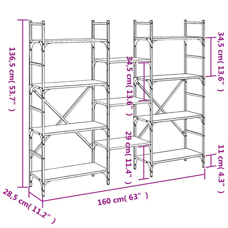Bookshelf 160X28.5X Engineered Wood