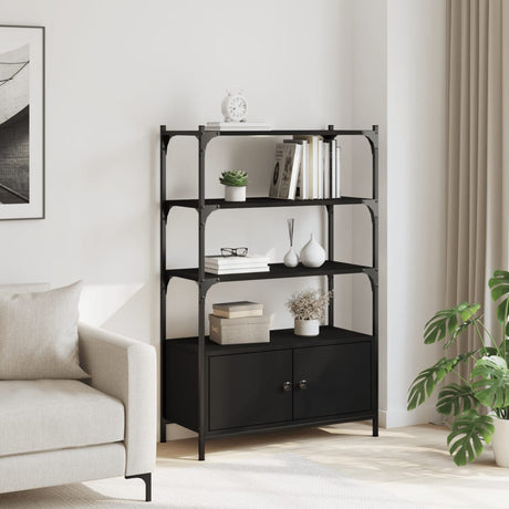 Bookcase 3-Tier 70X30X109.5 Cm Engineered Wood
