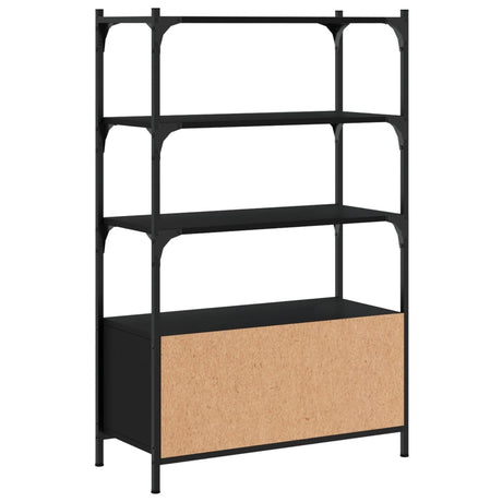 Bookcase 3-Tier 70X30X109.5 Cm Engineered Wood