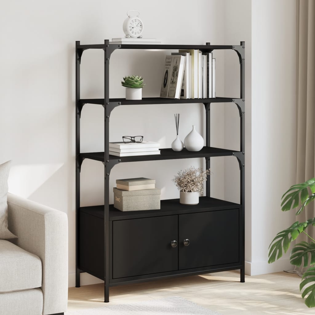 Bookcase 3-Tier 70X30X109.5 Cm Engineered Wood