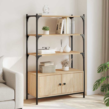 Bookcase 3-Tier 70X30X109.5 Cm Engineered Wood