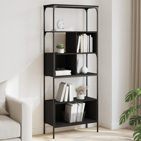 Bookcase 5-Tier 76X33X188.5 Cm Engineered Wood
