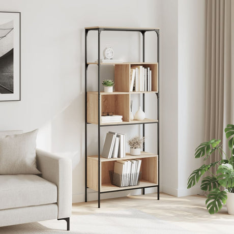 Bookcase 5-Tier 76X33X188.5 Cm Engineered Wood