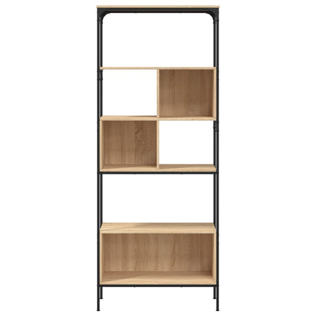 Bookcase 5-Tier 76X33X188.5 Cm Engineered Wood