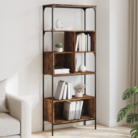 Bookcase 5-Tier 76X33X188.5 Cm Engineered Wood