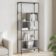 Bookcase 5-Tier 76X33X188.5 Cm Engineered Wood