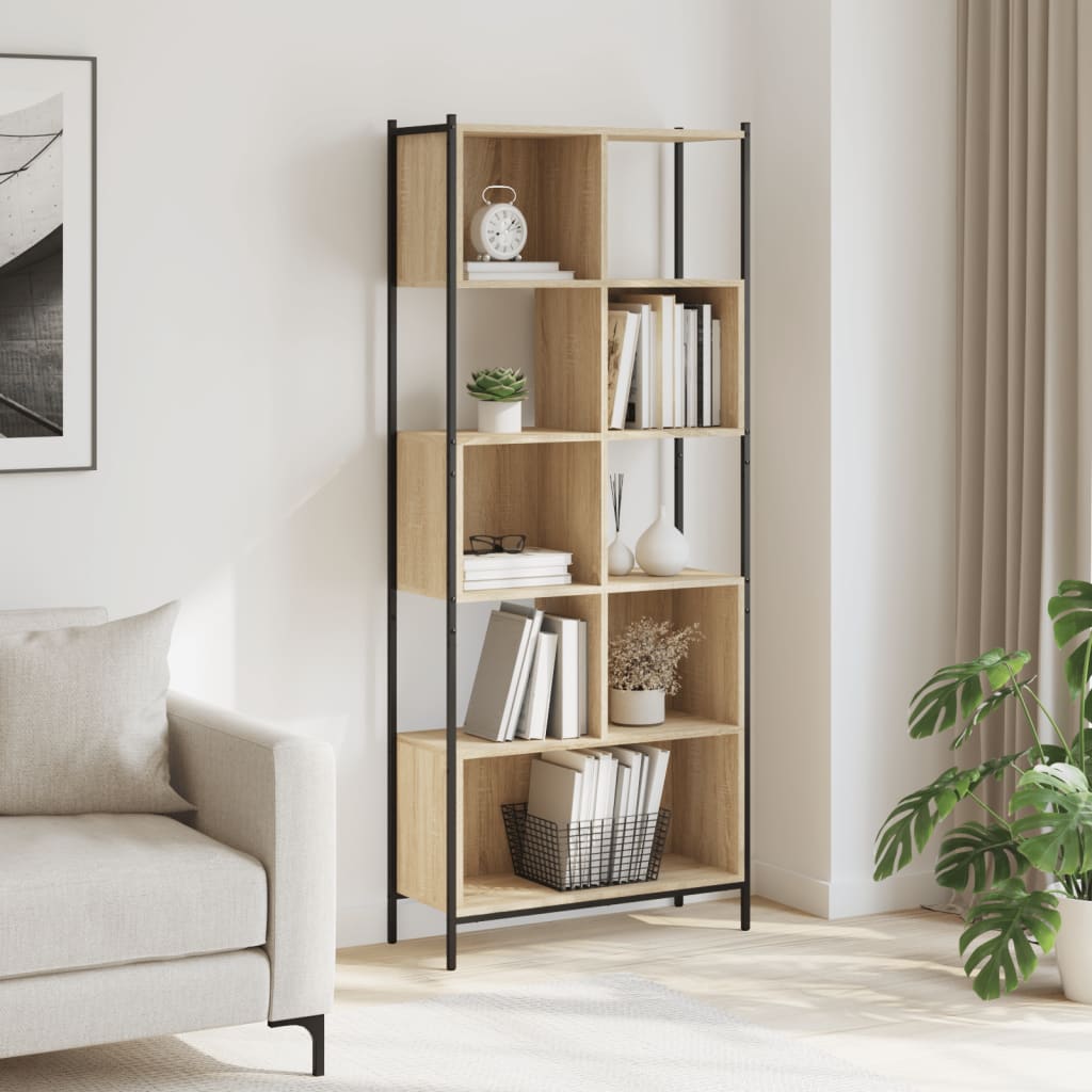 Bookcase 72X28X172 Cm Engineered Wood