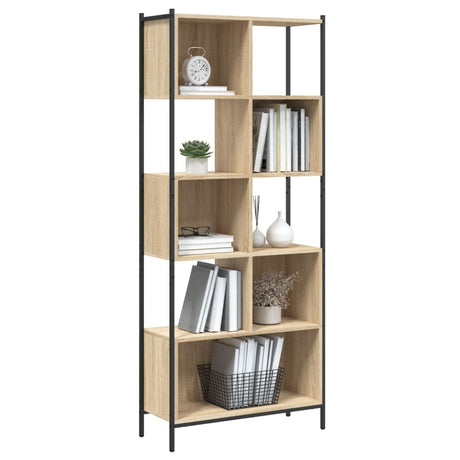 Bookcase 72X28X172 Cm Engineered Wood