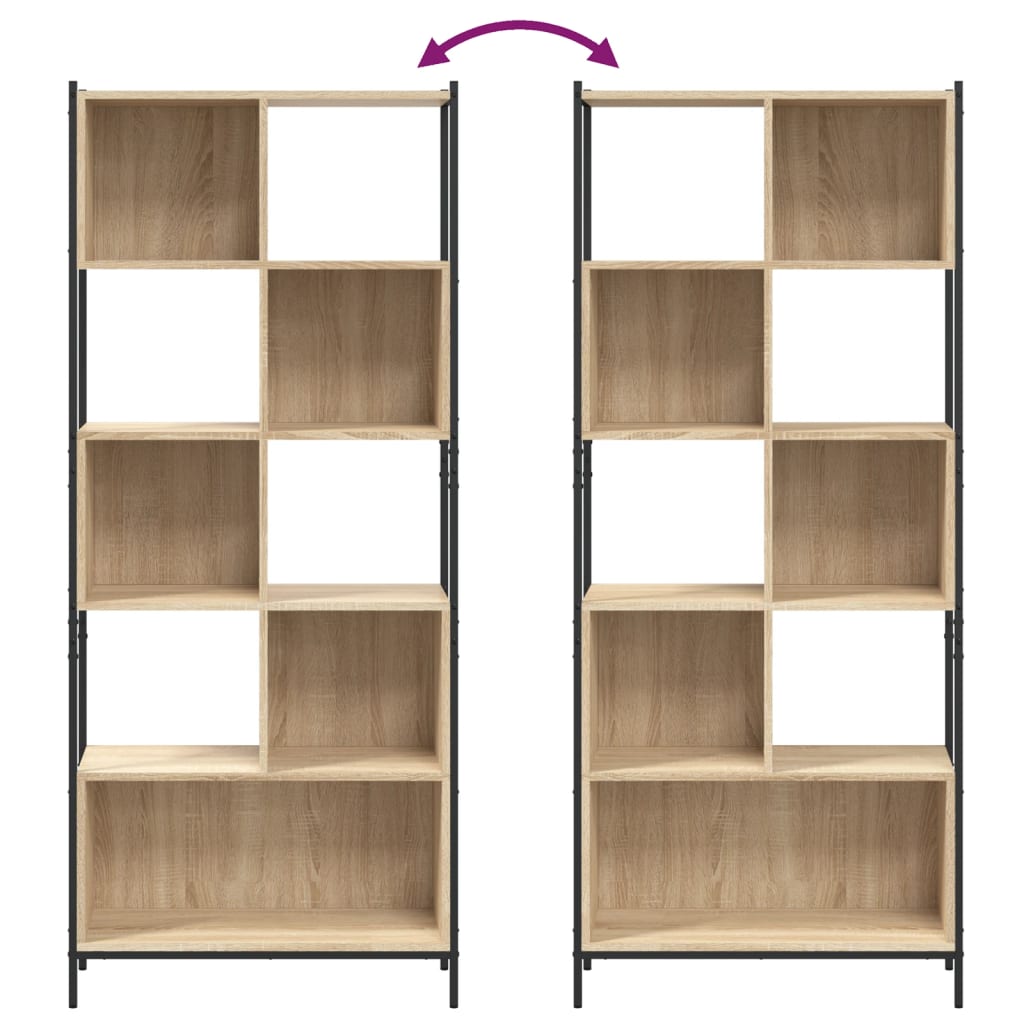 Bookcase 72X28X172 Cm Engineered Wood