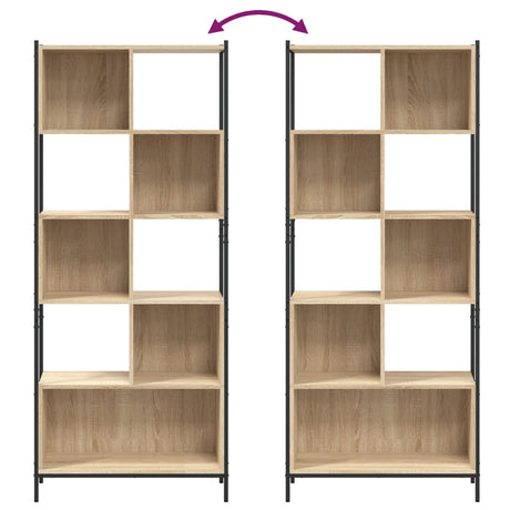 Bookcase 72X28X172 Cm Engineered Wood