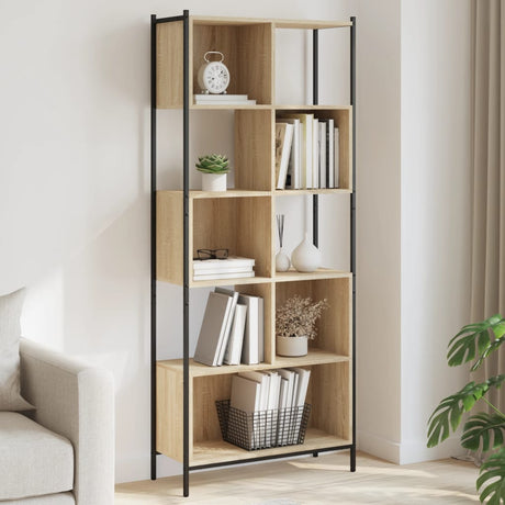 Bookcase 72X28X172 Cm Engineered Wood