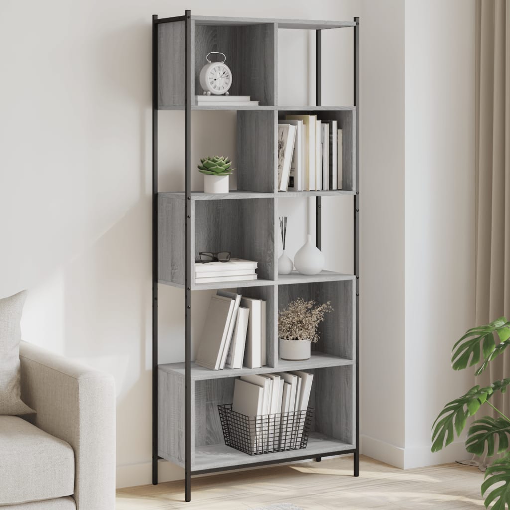 Bookcase 72X28X172 Cm Engineered Wood