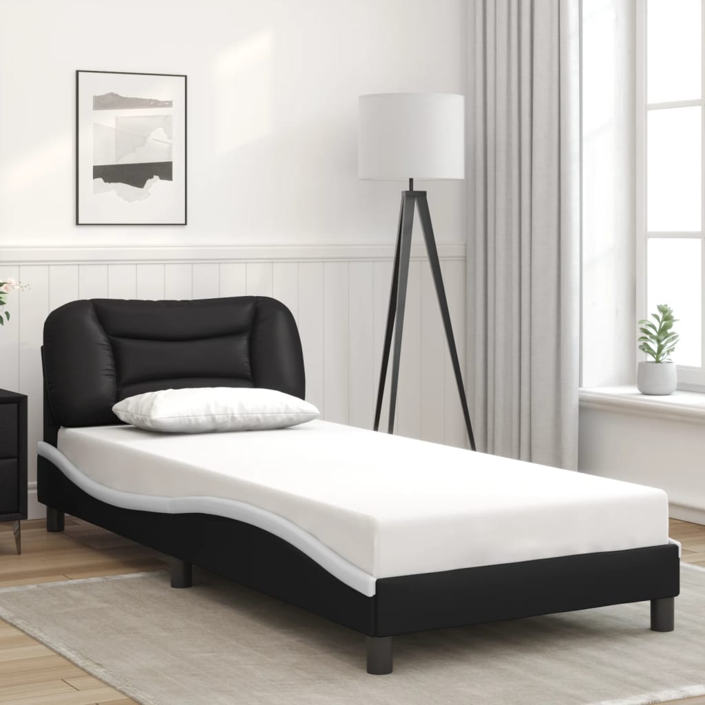 Bed Frame Without Mattress "Hvar" 90X190 Cm Faux Leather