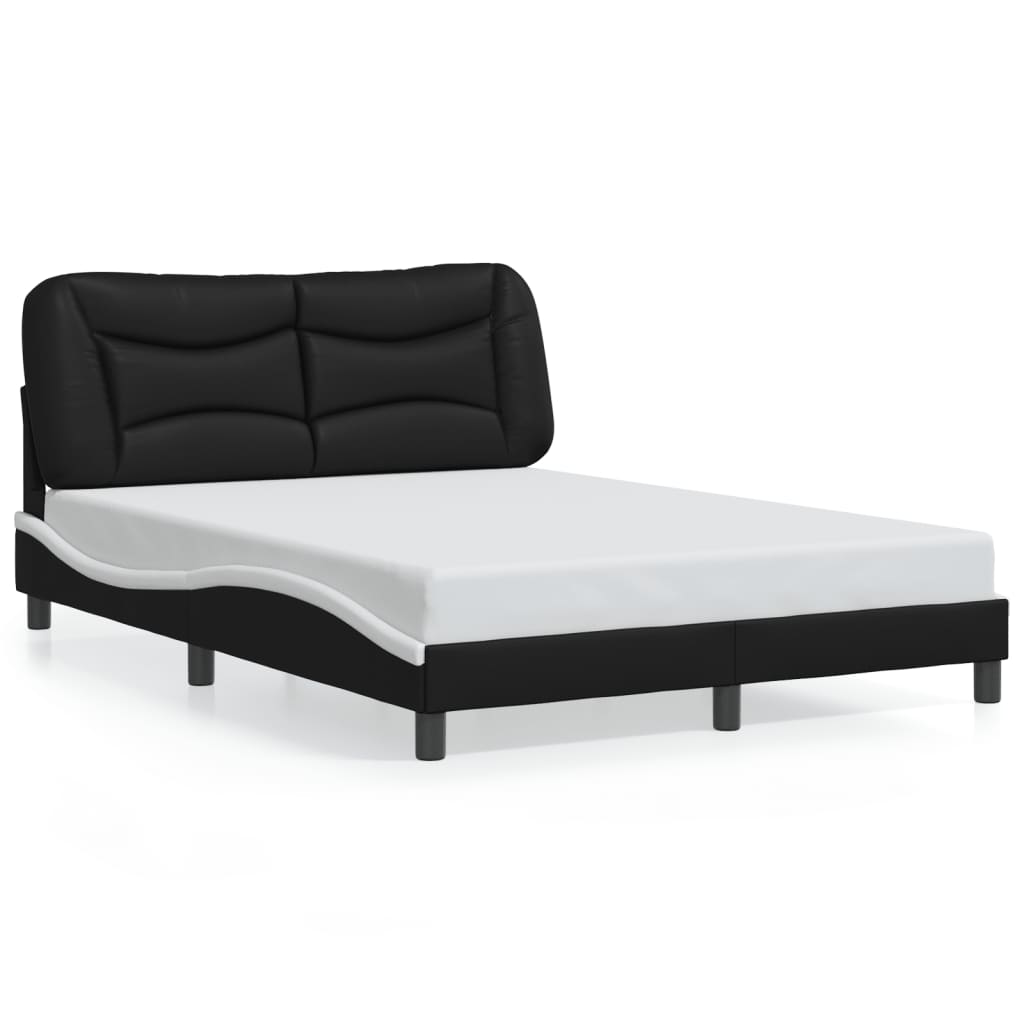 Bed Frame Without Mattress "Hvar" 135X190 Cm Double Faux Leather
