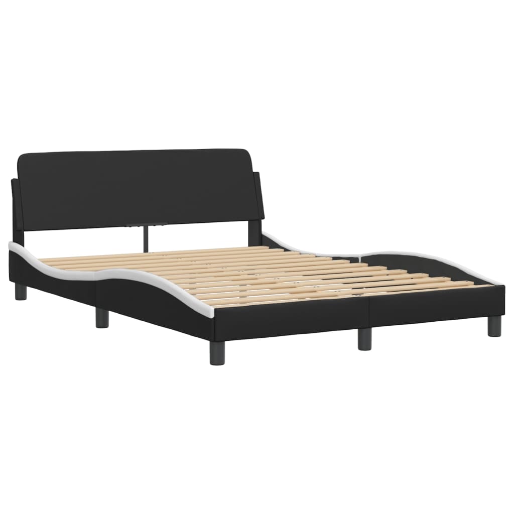 Bed Frame Without Mattress "Hvar" 135X190 Cm Double Faux Leather
