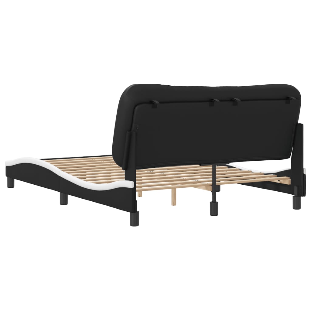 Bed Frame Without Mattress "Hvar" 135X190 Cm Double Faux Leather