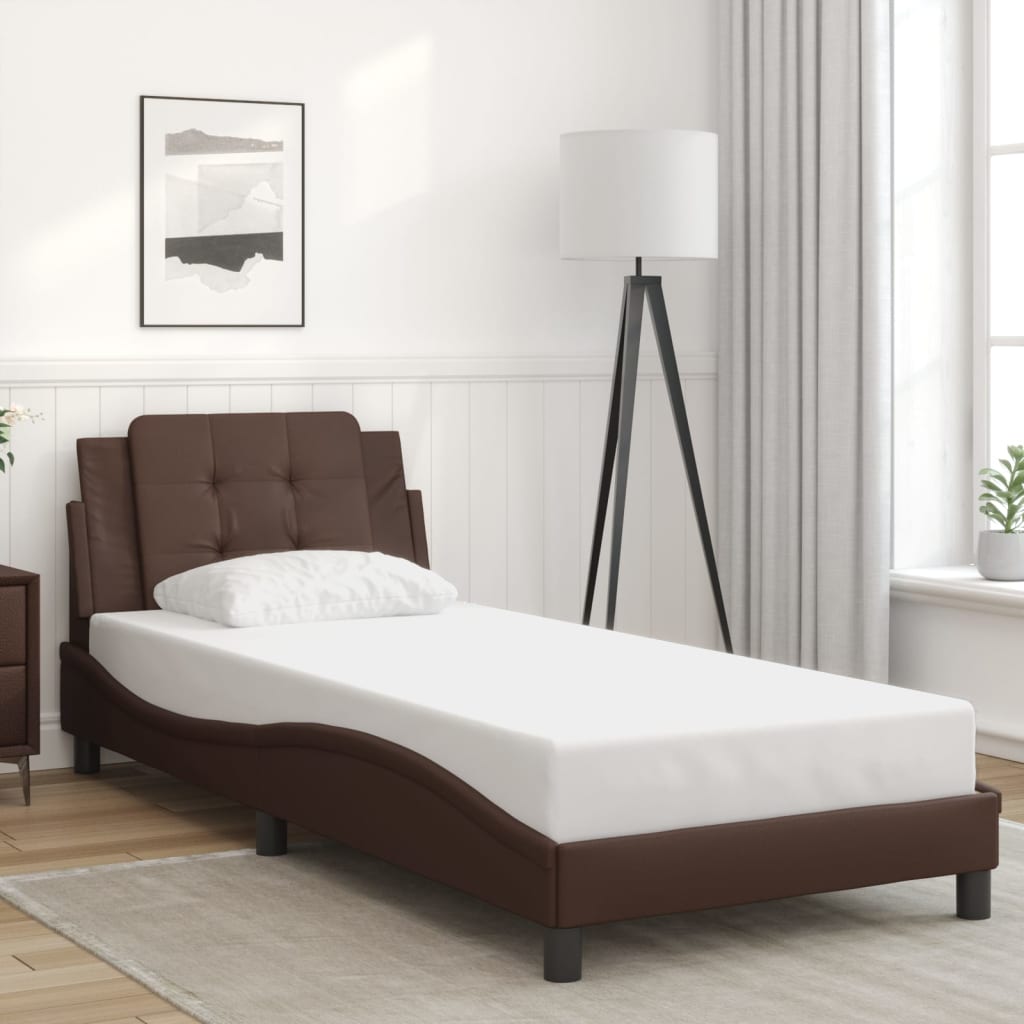 Bed Frame Without Mattress Faux Leather