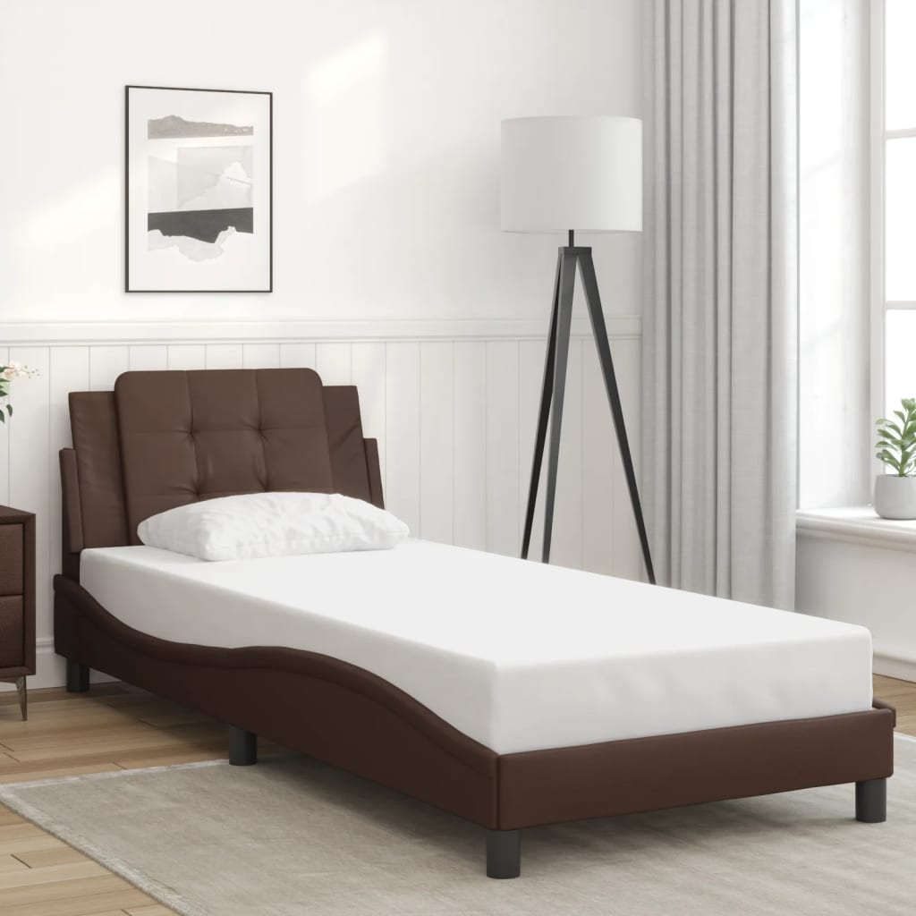 Bed Frame Without Mattress Faux Leather